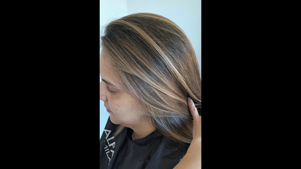 Morena Iluminada cabello fino, paso a paso con pocos papeles, fondo de aclaracion y colores ideales