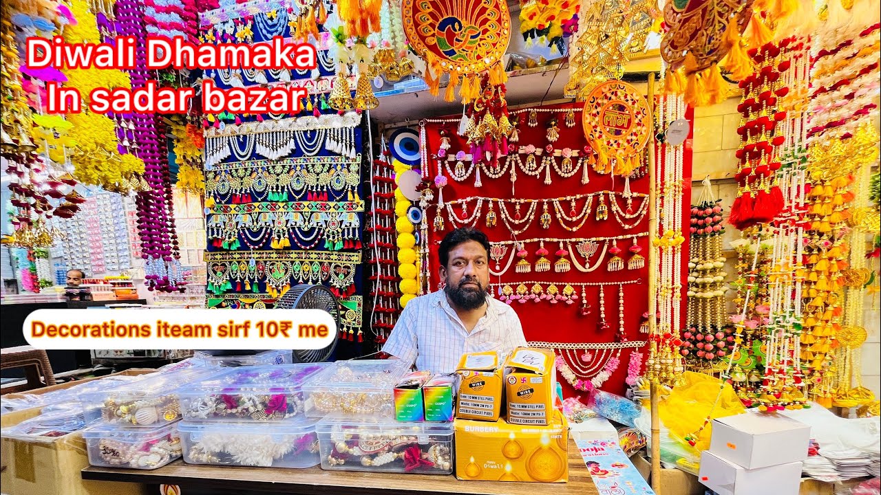 Diwali Decoration start from 10₹ | DIWALI LIGHTS | DIWALI CANDEL GIFTS HOME DECORE IN SADAR BAZAR 