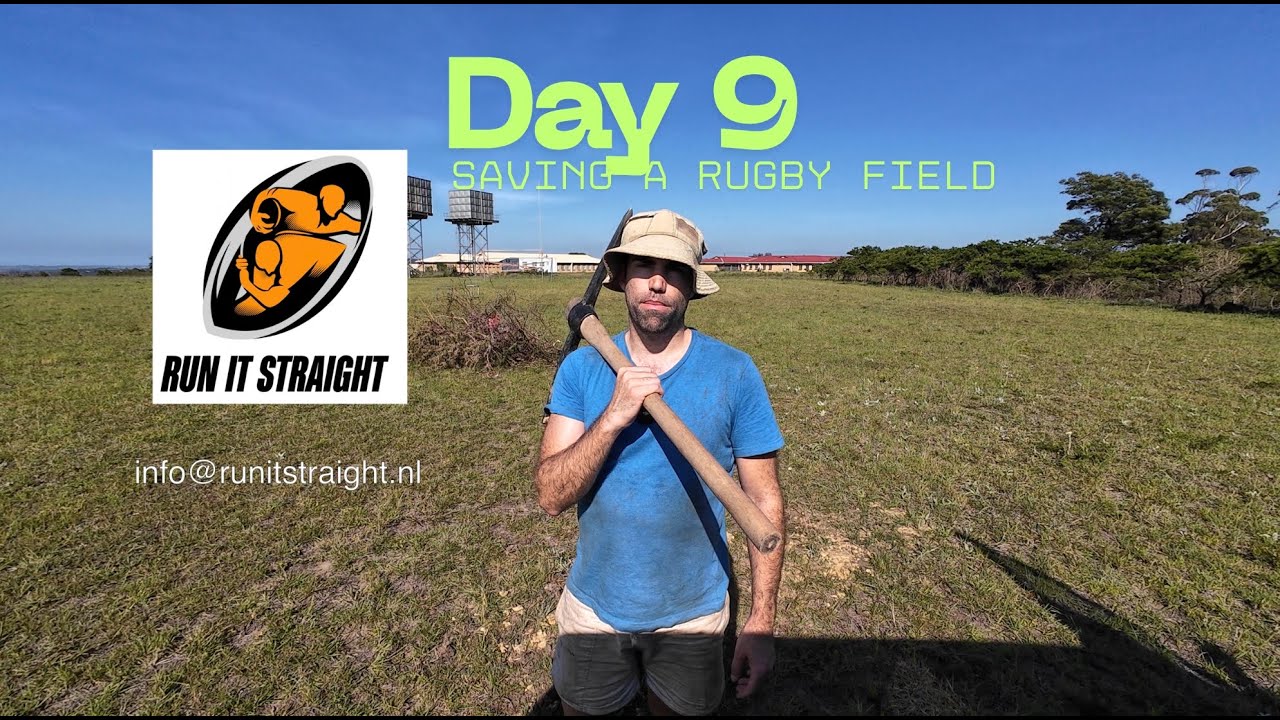 Day 9: Aeration and a thank you to Run It Straight || SAVING A RUGBY FIELD
