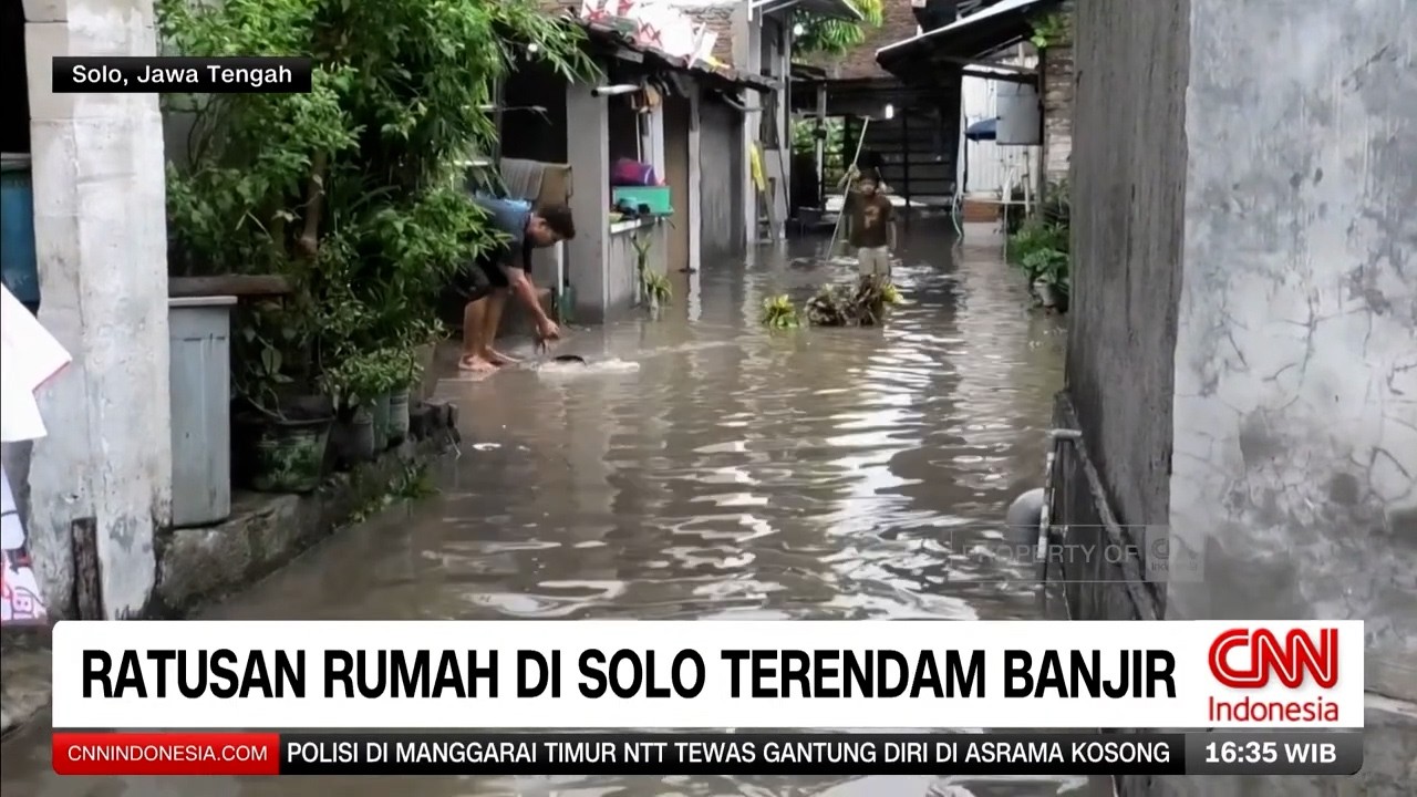 Banjir Belum Surut, Ratusan Rumah di Solo Masih Terendam