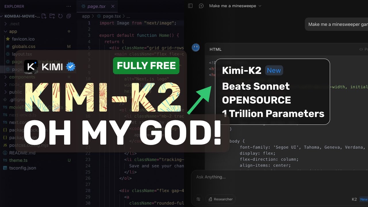 Kimi K2: RIP Sonnet & Opus! The BEST OPENSOURCE 1-TRILLION Parameter MODEL is HERE! (+Free APIs)
