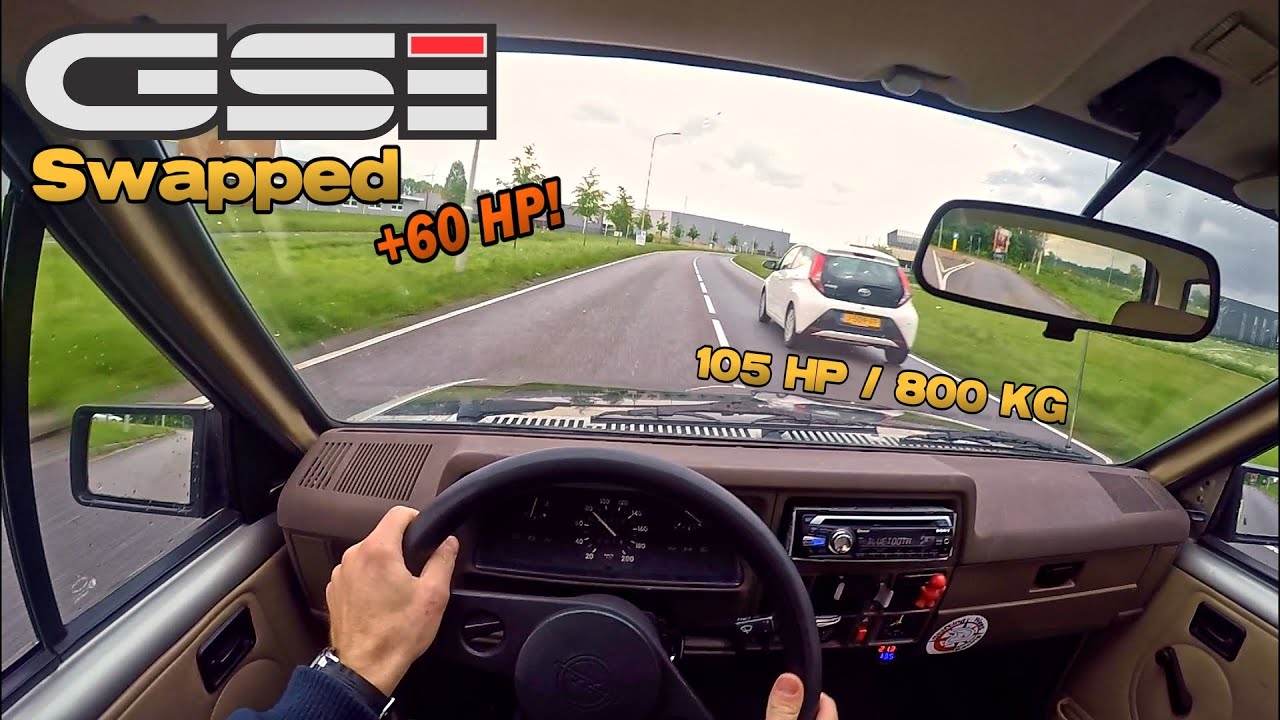 1.6 GSI Swapped 1988 Opel Corsa A - POV Drive