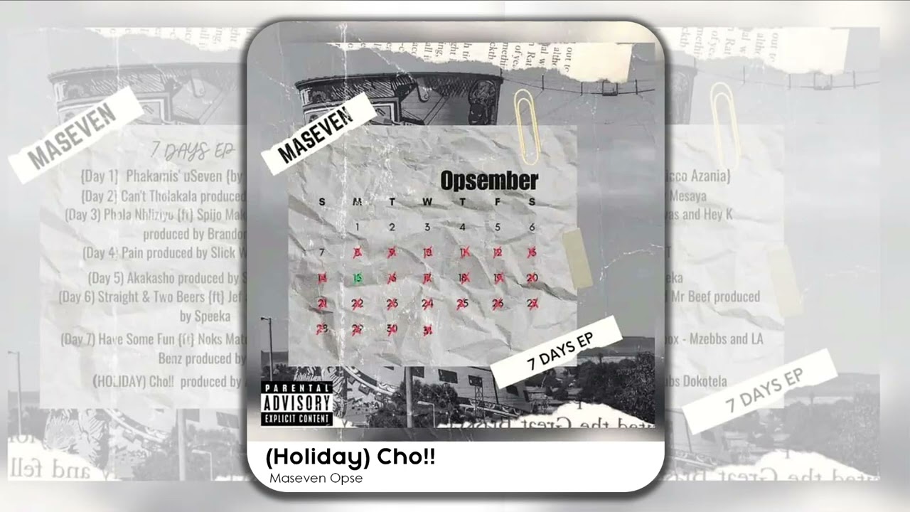 MaseVen Opse - (Holiday)Cho!!(Official Audio)