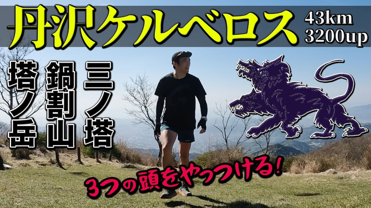 ［丹沢トレラン］標高1000メートル級の3座を走り3つ頭のケルベロスを退治する！（塔ノ岳・鍋割山・三ノ塔）