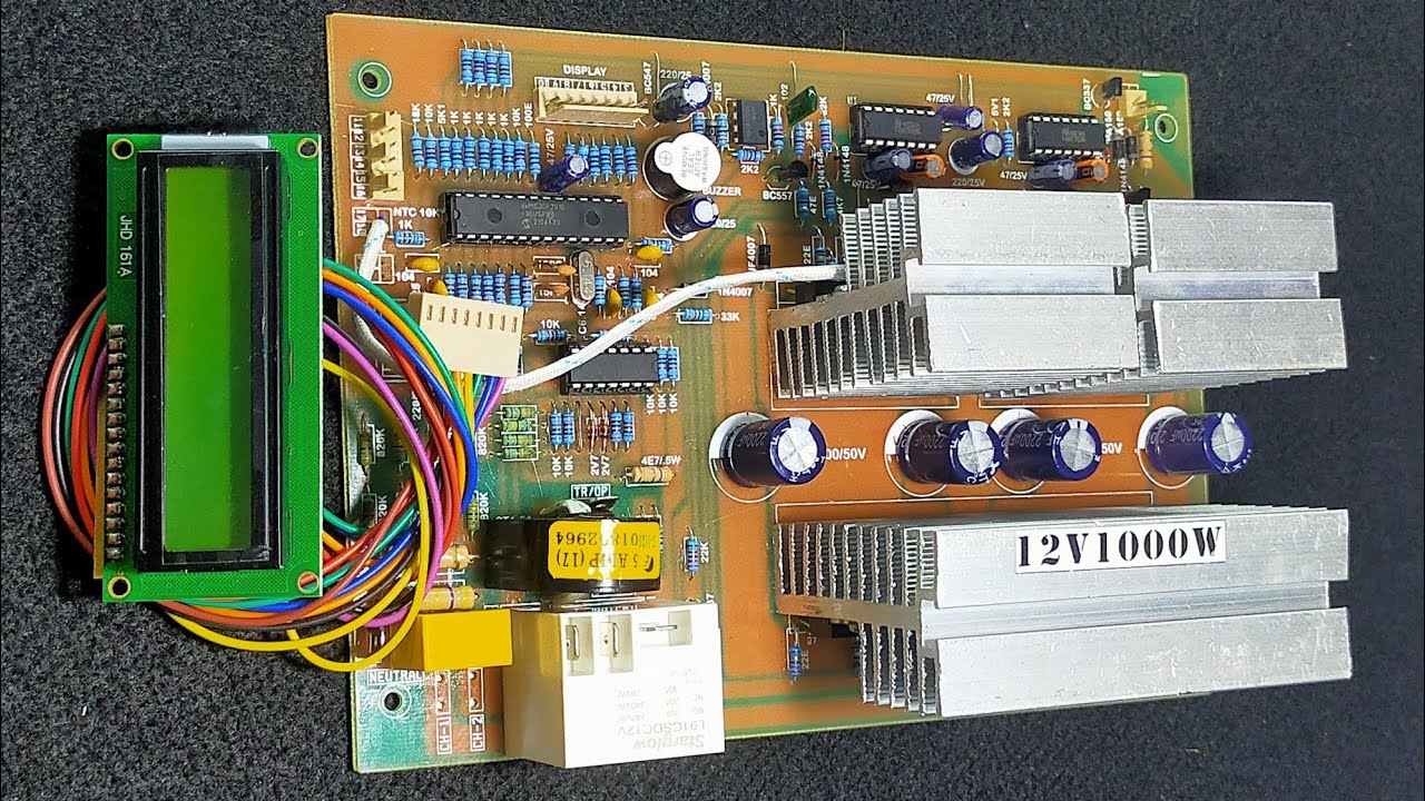 1250va sinewave inverter kit പരിചയപ്പെടാം#sinewave inverter board review മലയാളം#1000w inverter board