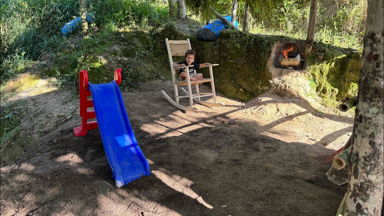 FIZEMOS UMA ÁREA DE LAZER NO MINI SÍTIO DO NENEM. Thiago velho 