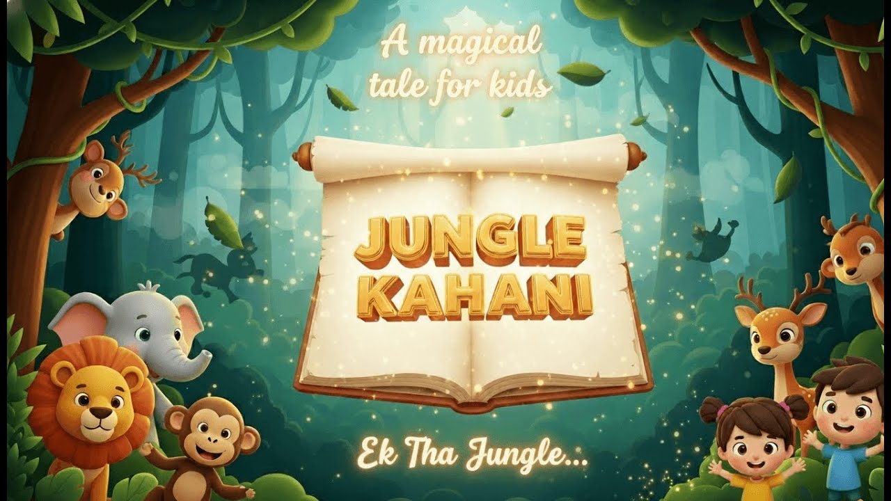 **Jungle Kahani – Kids Story Series | Adventure & Life Lessons in Urdu Hindi |  Story for Kids**