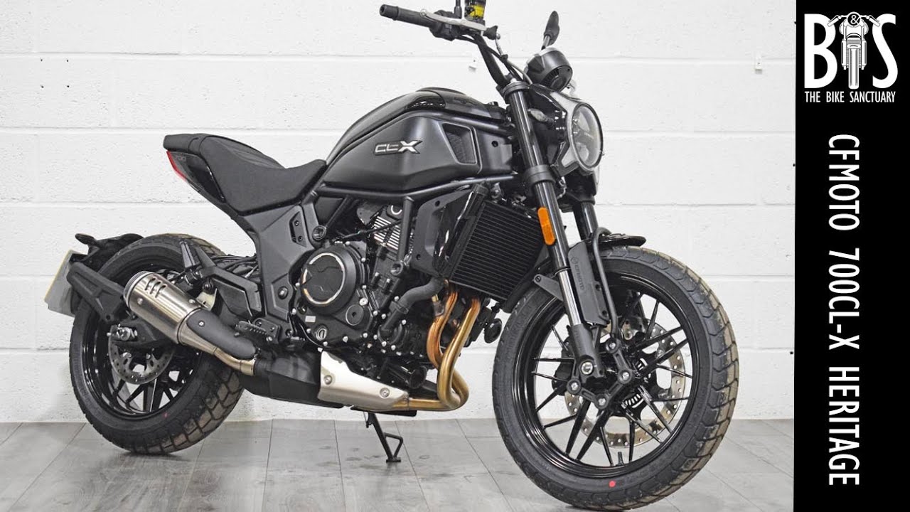 CFMOTO 700CL-X Heritage 2023, обновленная версия, новая модель, черно-синяя