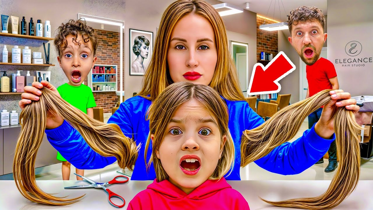 ELİF SAÇLARINI KESTİRDİ !! KUZEY ELİF KUAFÖR BAKIM GÜNÜ VLOG !! ELİFİN YENİ SAÇLARI !!