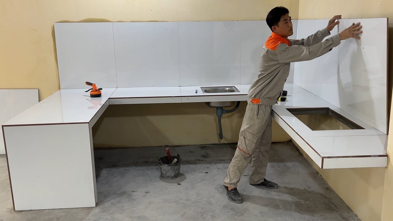 Latest Modular Kitchen Design   Construction & Install Concrete Kitchen Table