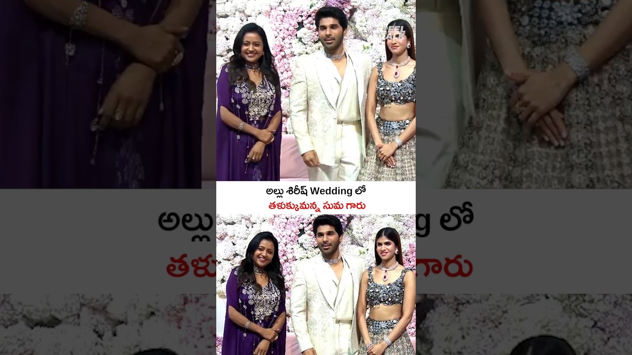 అల్లు శిరీష్ Wedding లో తళుక్కుమన్న సుమ గారు ||#allusirish #alluarjun #wedding #suma #celebrities