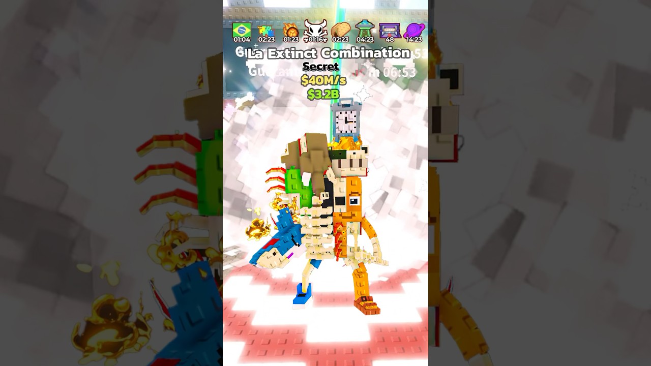Комбинация La Extinct и многое другое #brainrot #roblox #смешно #stealabrainrot #игры #игровой