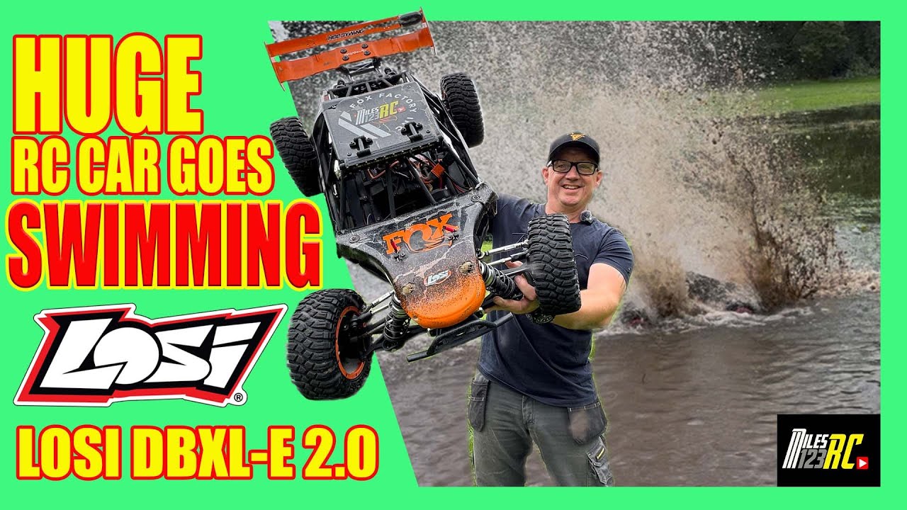 🤪HUGE LOSI RC CAR TAKES A SWIM!! DBXL-E 2.0🫣