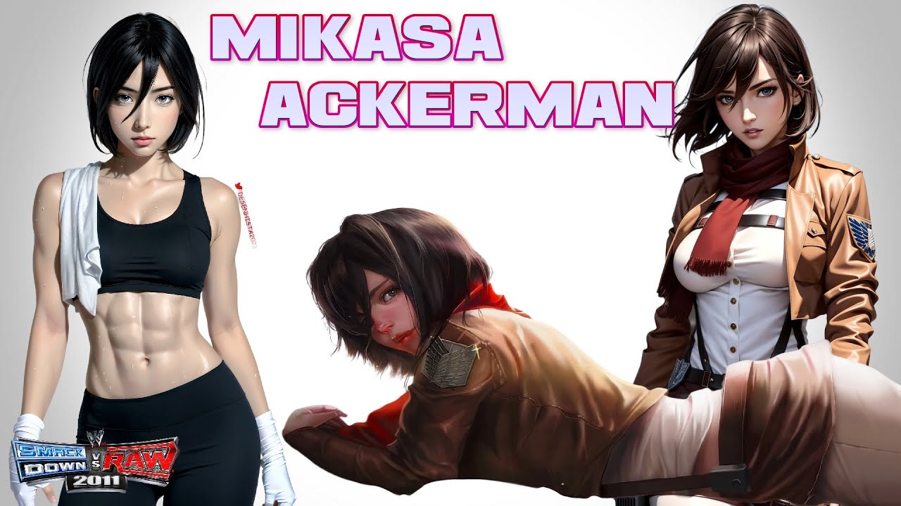 Mikasa Ackerman - WWE SVR 2011 PS2 - WWE SVR 2011 CAWS