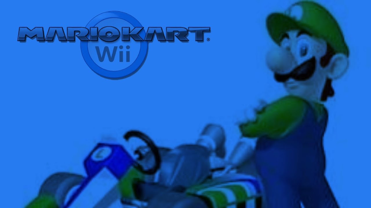 Mario Kart Wii Luigi Team Blue 