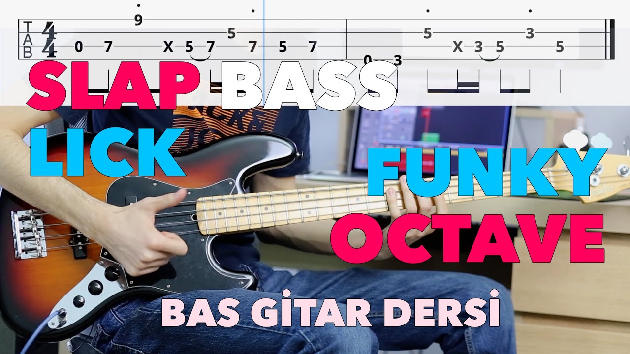 Funky Oktav Slap Lick | Lick Nedir? | Bas Gitar Dersi