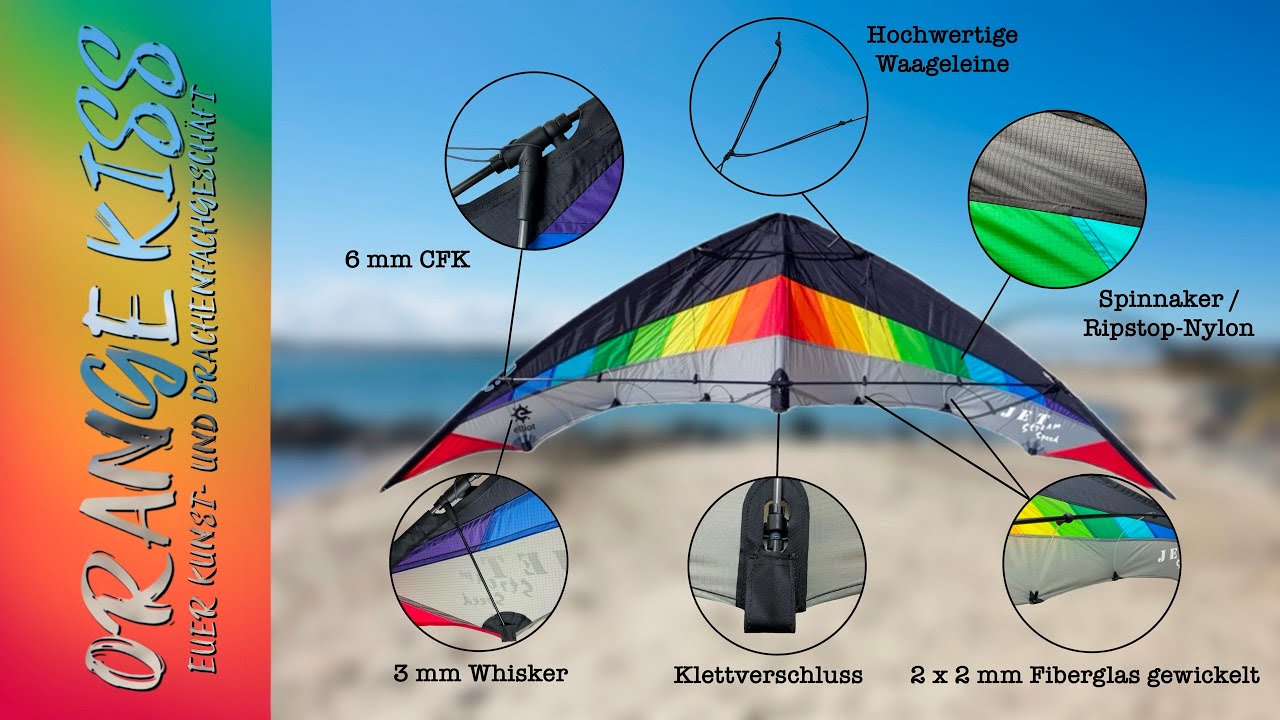 Das macht Spaß. Jet Stream Speed bei 5 BFT am Südstrand von Fehmarn geflogen.
