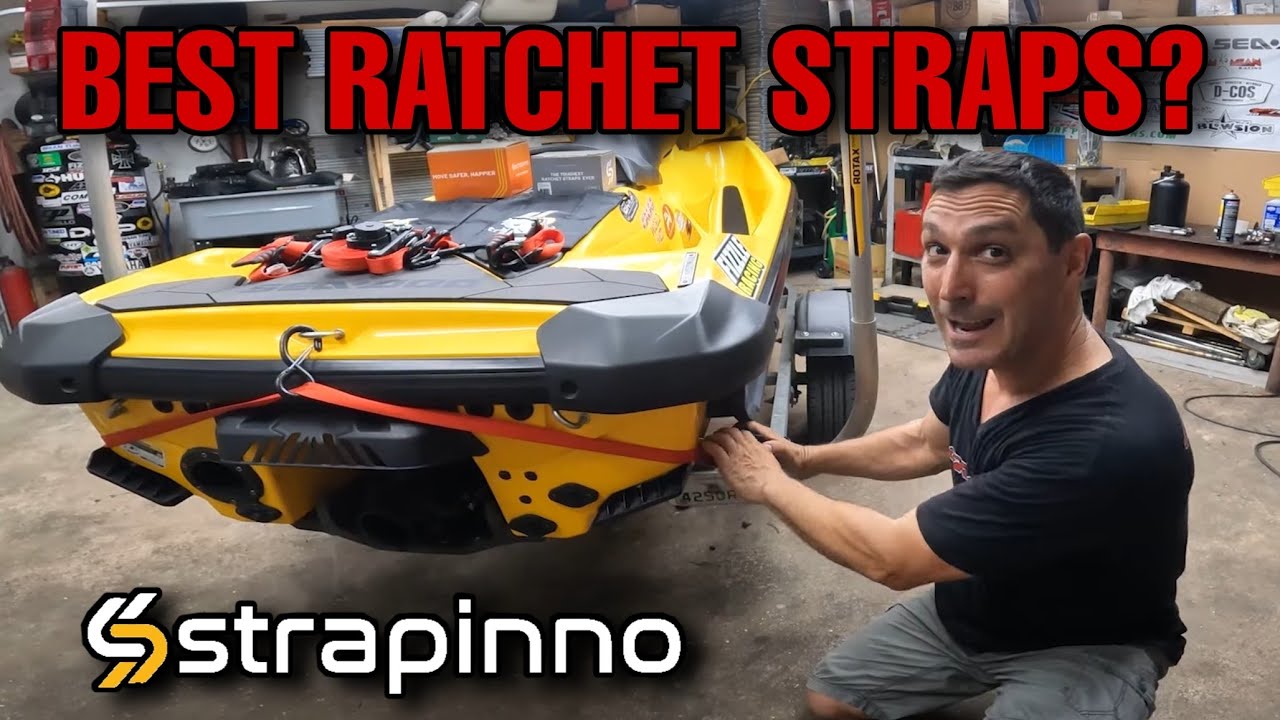 Easy Way to Tie A Jet Ski - Strapinno Ratchet Straps
