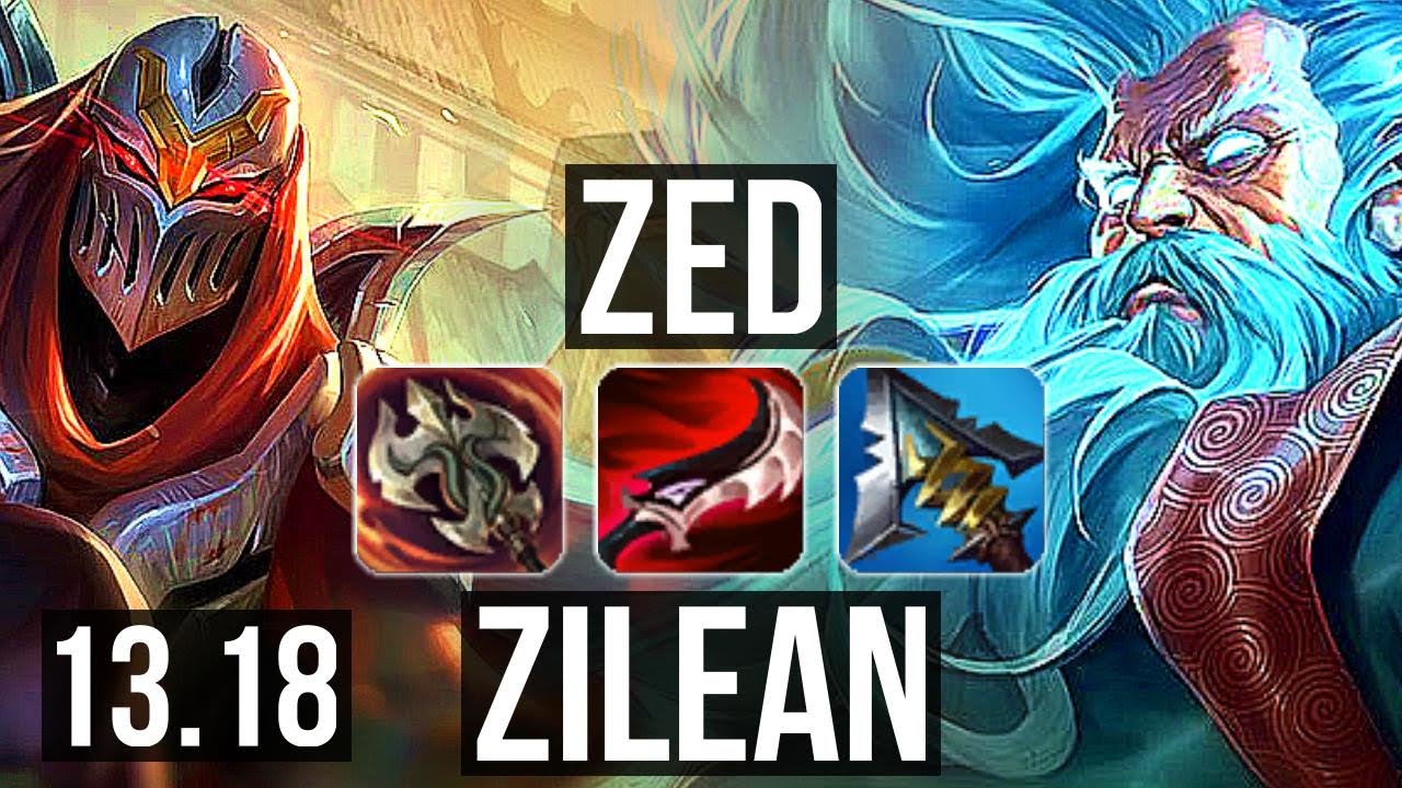 ZED vs ZILEAN (MID) | 7/0/4, 1.0M mastery, Godlike, 300+ games | EUW Master | 13.18