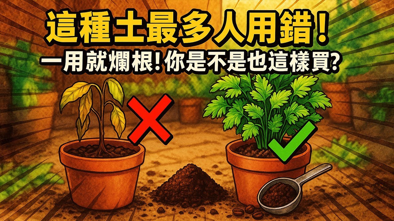 這種土最多人用錯！一用就爛根，你是不是也這樣買？ | 盆栽用土 | 爛根原因 | 園藝警告 | 植物土壤 | 種植知識