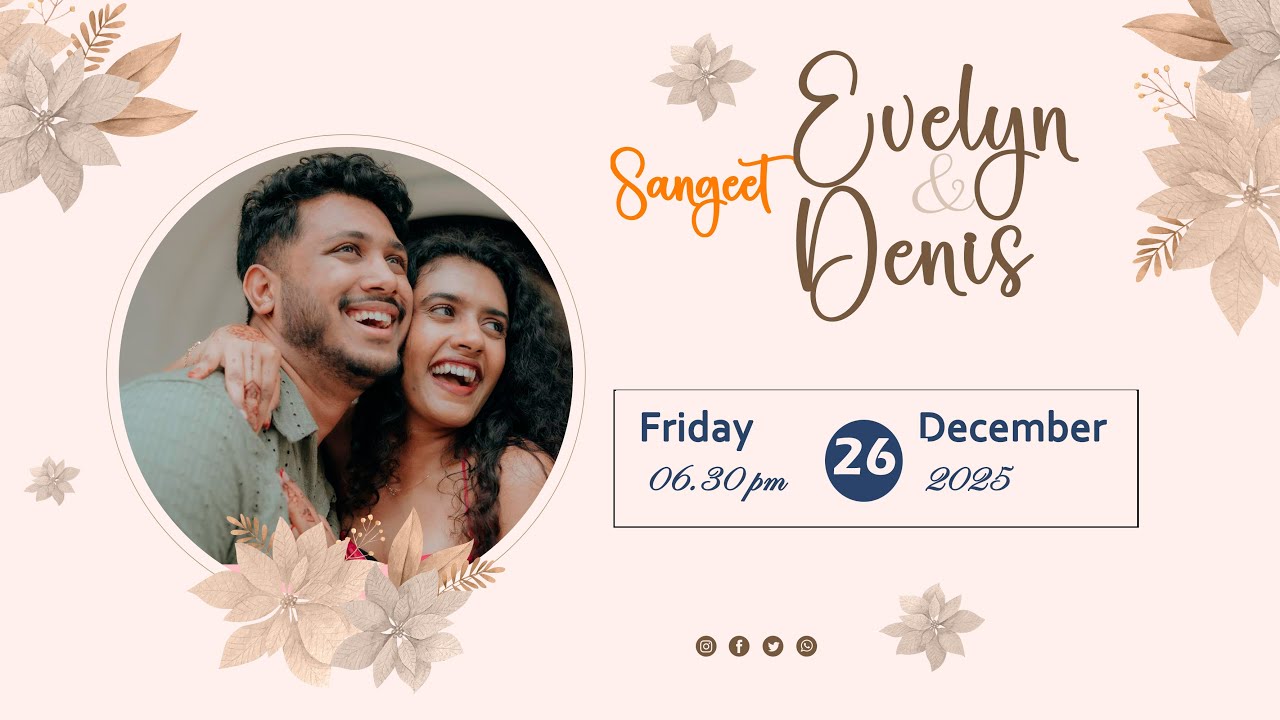 SANGEET || EVELYN &  DENIS || 26.12.2025 || LIVE STREAMING ||