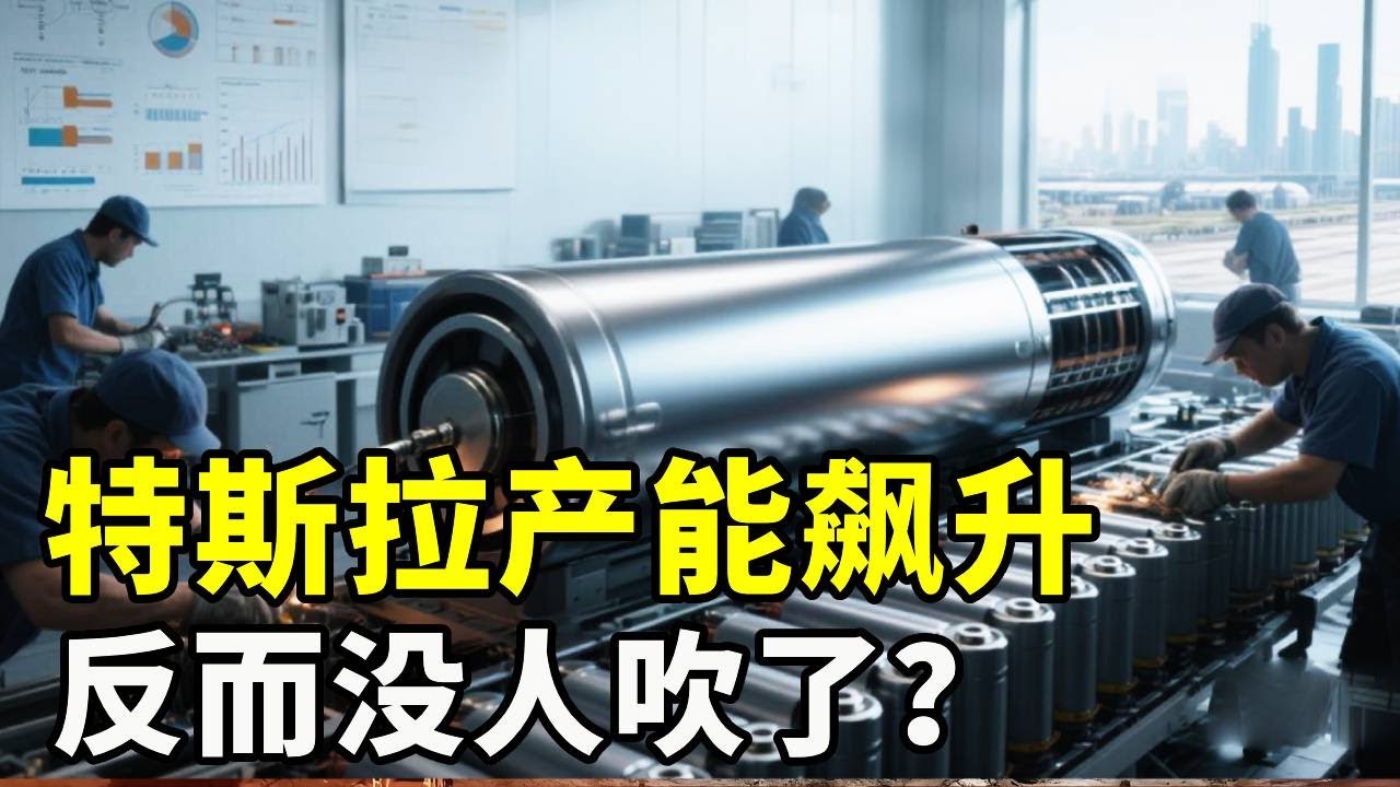 特斯拉4680电池产能飙升，为啥反而没人吹了？【硬核熊貓說】#科学教育 #科普知识 #科学普及
