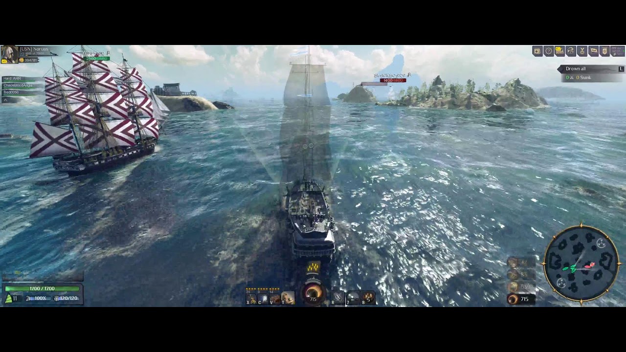 World of Sea Battle | Black Prince | Arena PVP - So many Gunpowder Barrel Kills