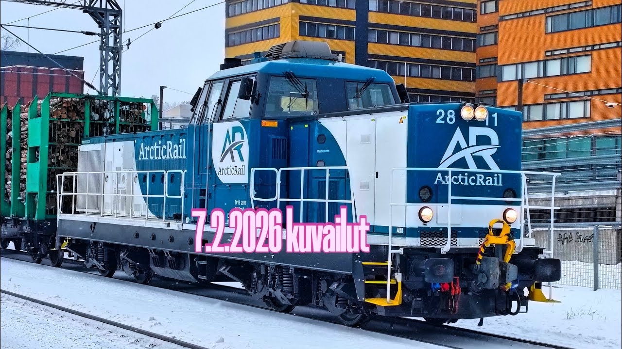 Junat Lahdessa #67.   7.2.2026 kuvailut