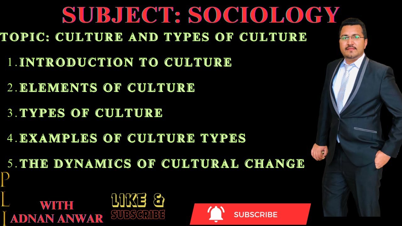 Culture and Types of Culture| #llb1 #bs #sociology #pakistan #india #pu #bzu #ajk #law #study #llb