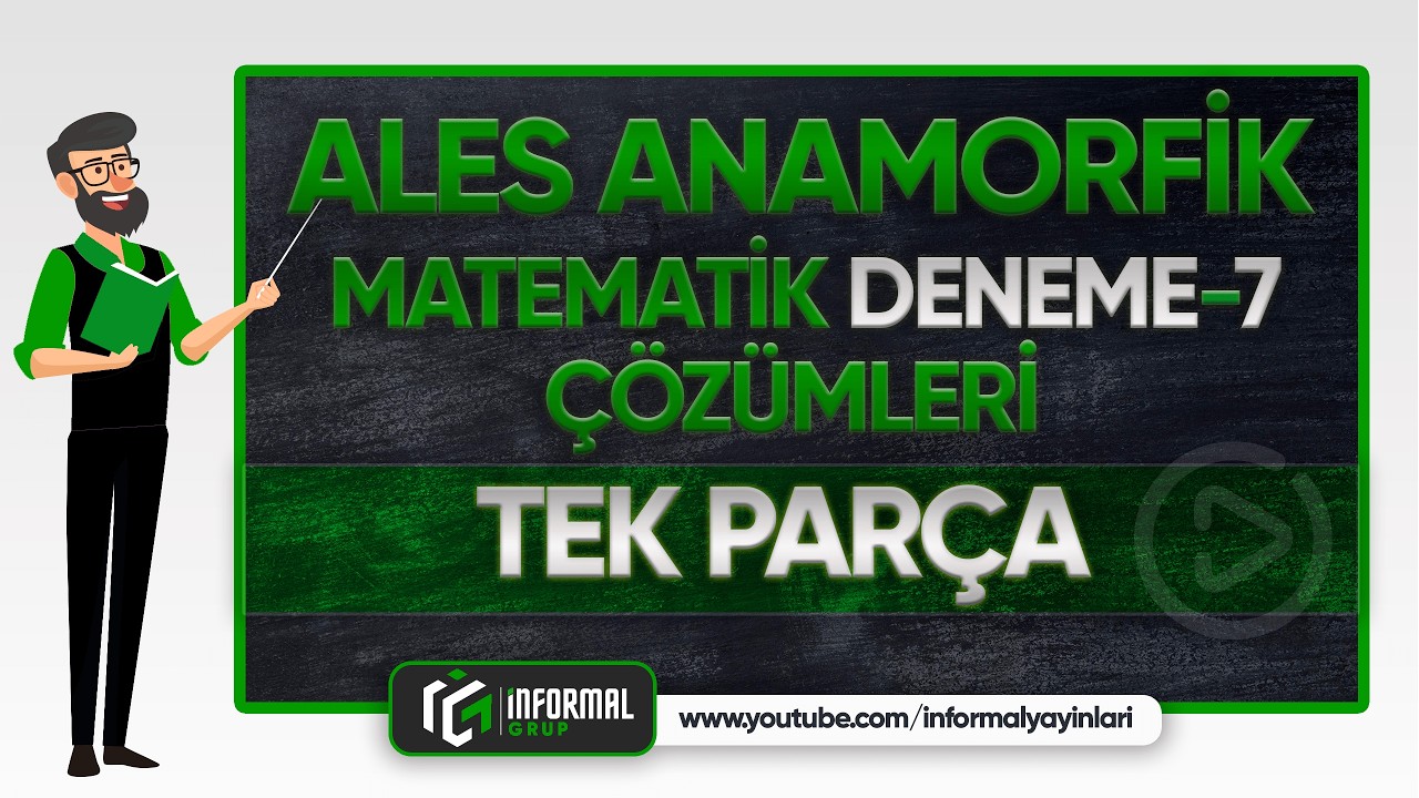 ALES Anamorfik Matematik Soruları ve Çözümleri | DENEME-7 | TEK PARÇA