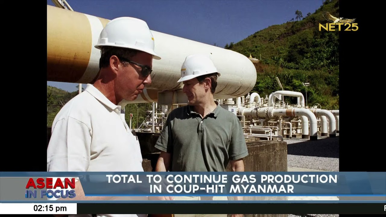 'Total' to continue gas production in coup-hit Myanmar