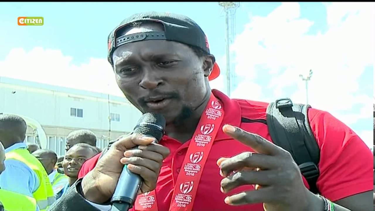 Kenya rugby heroes return home