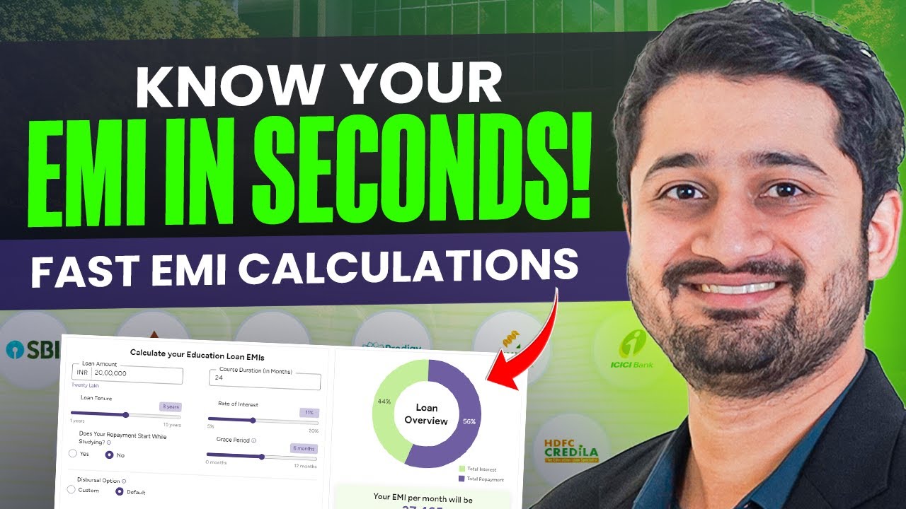 Calculate Your Education Loan EMI Instantly | GyanDhan's Easy EMI Calculator For Education Loan
