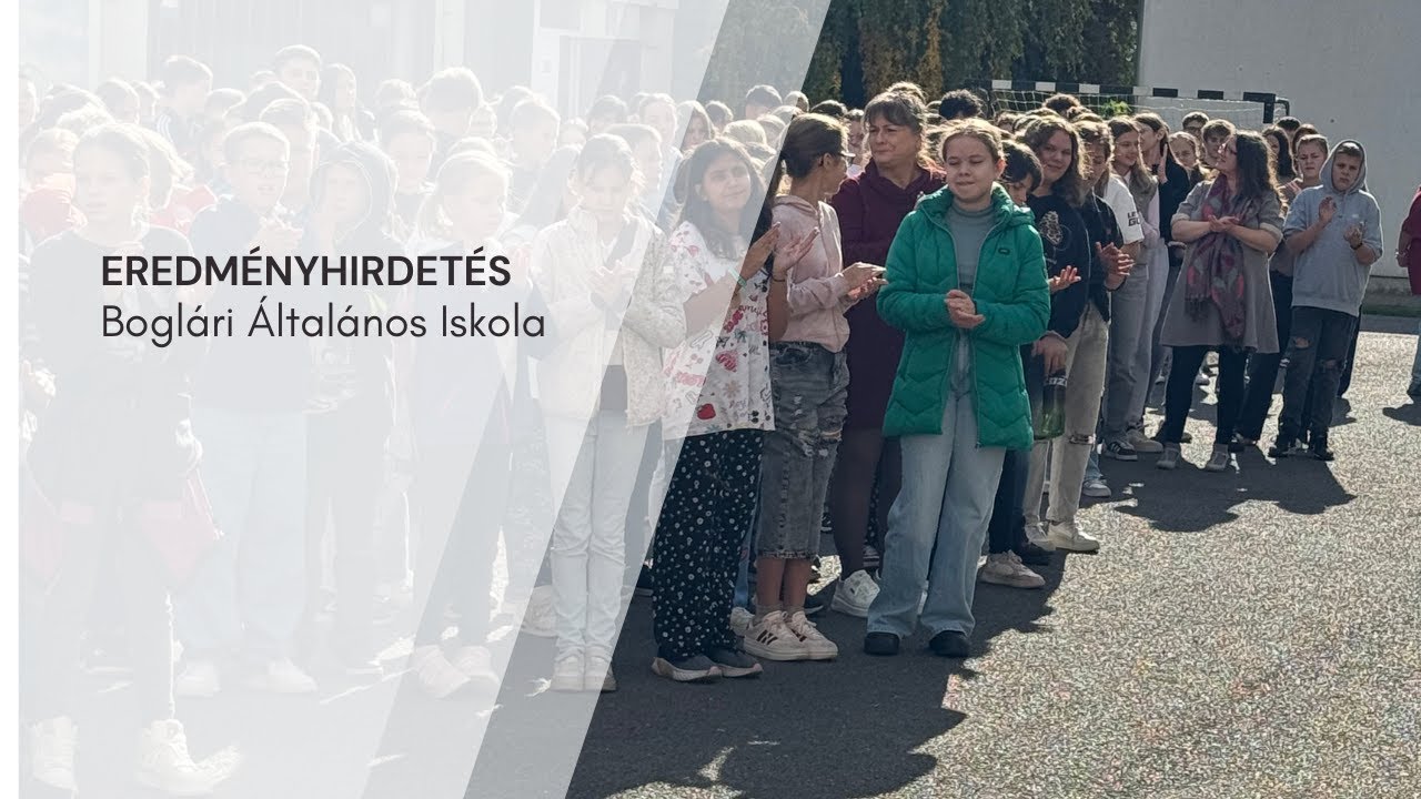Eredményhirdetés | Boglári Általános Iskola 2025.