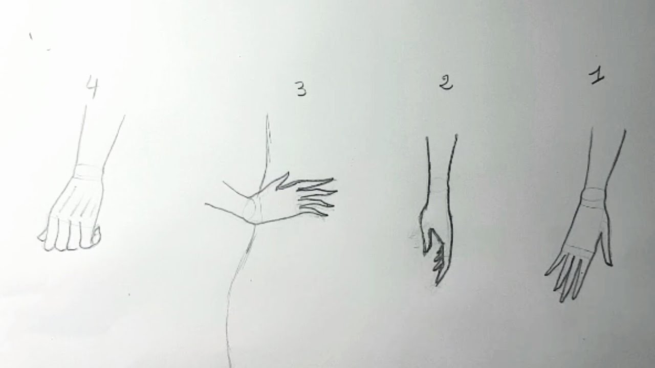 تعلم رسم أيدي عارضة أزياء للمبتدئين