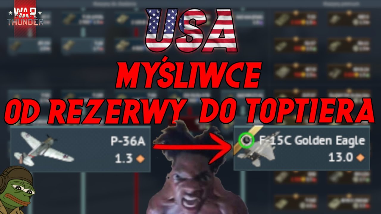 Zagrałem CAŁĄ LINIĄ Amerykańskich myśliwców w WAR THUNDER!