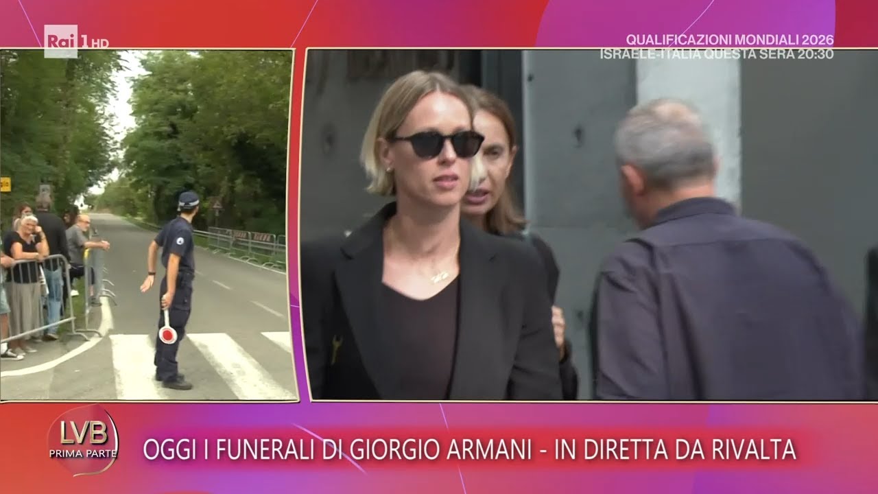 I funerali di Giorgio Armani a Rivalta - La volta buona 08/09/2025