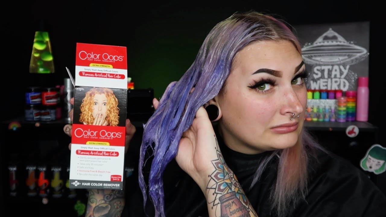 COLOR OOPS ON PURPLE HAIR!
