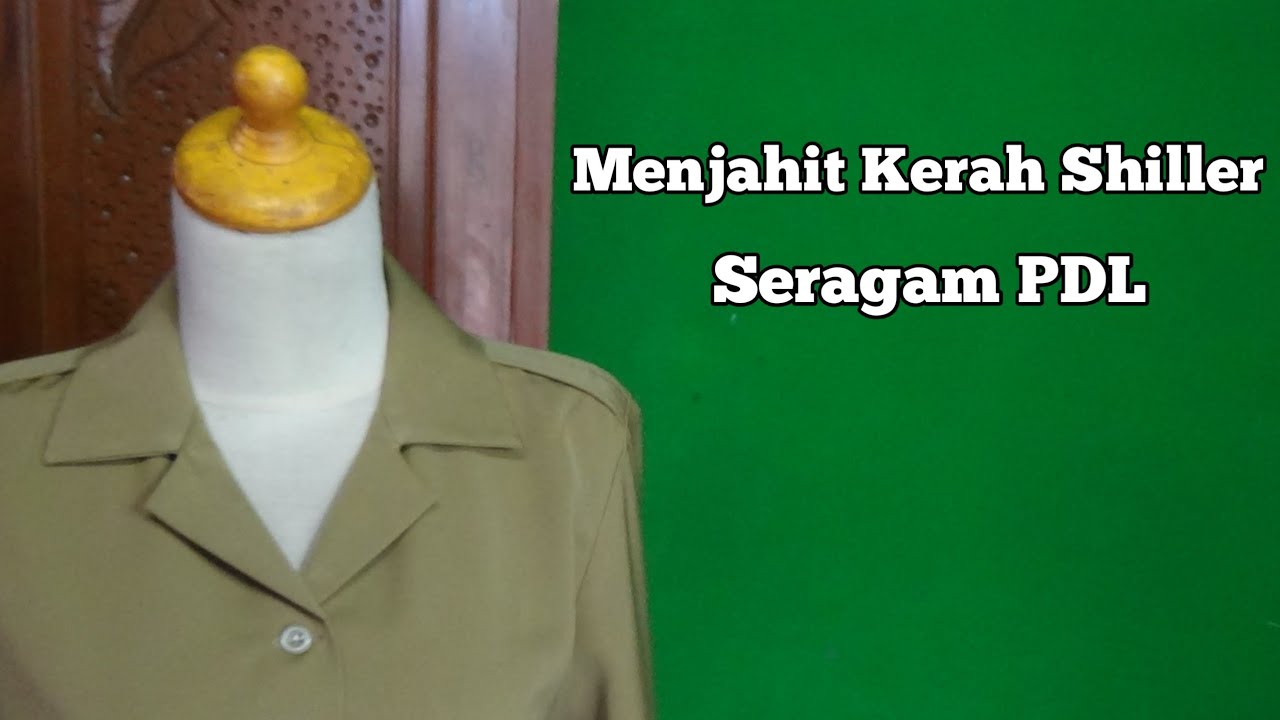 menjahit kerah seragam pdl // menjahit kerah shiller