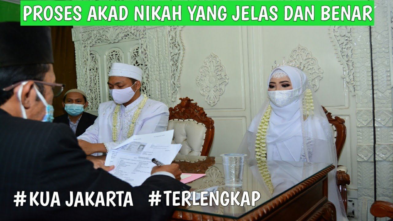 Proses akad nikah ijab qabul Di KUA Jakarta