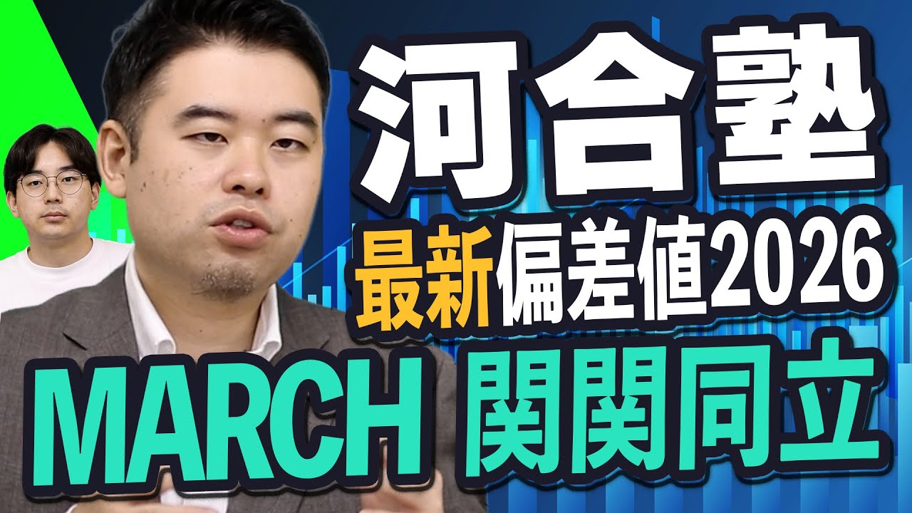 2026年度入試！河合塾偏差値で変化した大学はどこ？【MARCH・関関同立編】