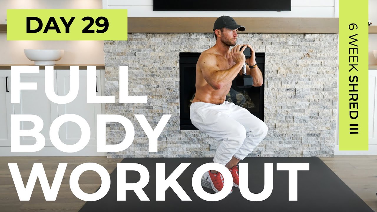 Day 29: 30 Min FULL BODY Dumbbell Workout [Complete Workout] // 6WS3