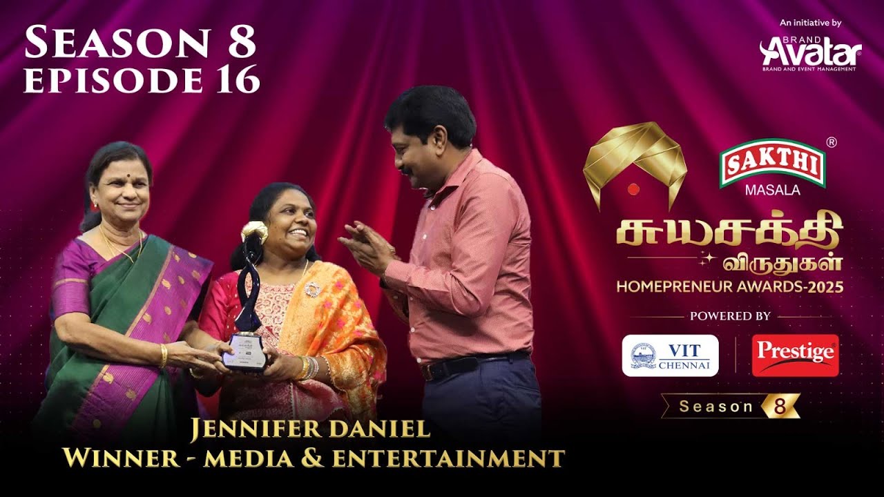 Jennifer Daniel | Media & Entertainment Winner | Sakthi Masala சுயசக்தி விருதுகள்