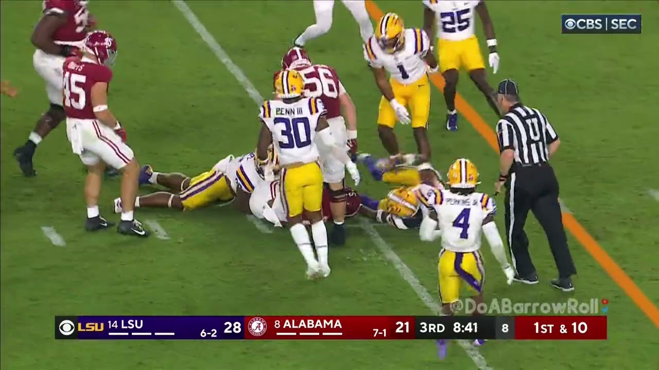 Alabama OL/Offense vs LSU Defense (2023)