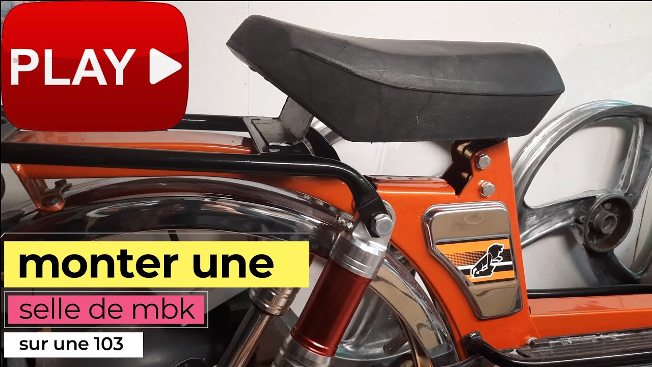 montage d'une selle mbk sur peugeot 103
