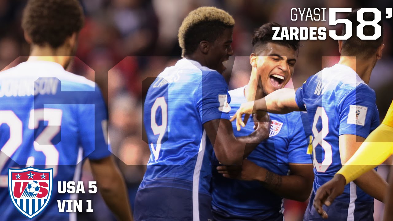 MNT vs. Saint Vincent and the Grenadines: Gyasi Zardes Goal - Nov. 13, 2015