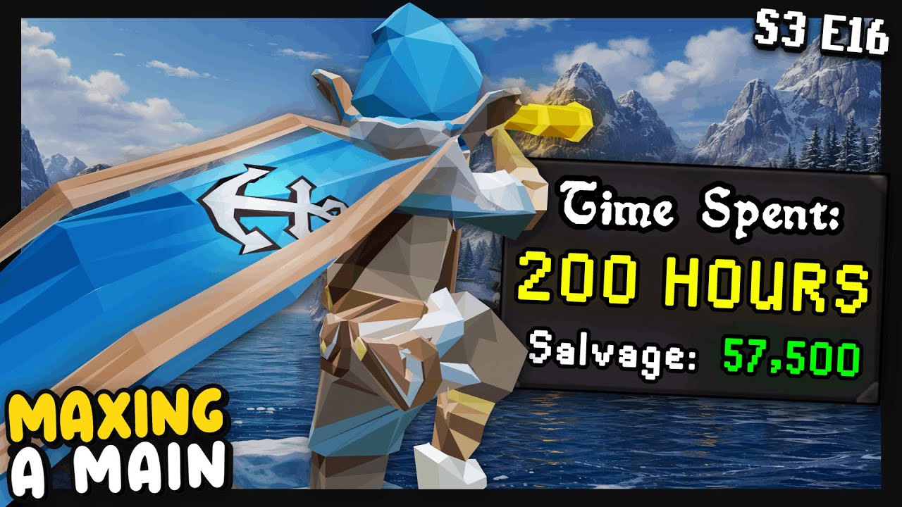 Salvaging to level 99 Sailing. | Maxing a Main - OSRS