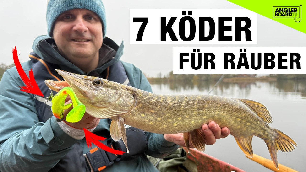 Raubfisch angeln vom Boot | 7 K&ouml;der f&uuml;r Hecht und Barsch | beste Raubfischk&ouml;der f&uuml;r den Winter
