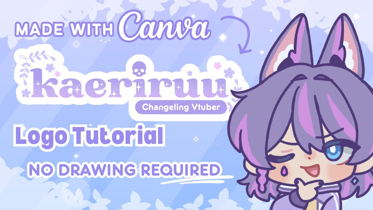 Создание логотипа Vtuber + анимированное вступление с помощью Canva Tutorial [рисунок не требуется]
