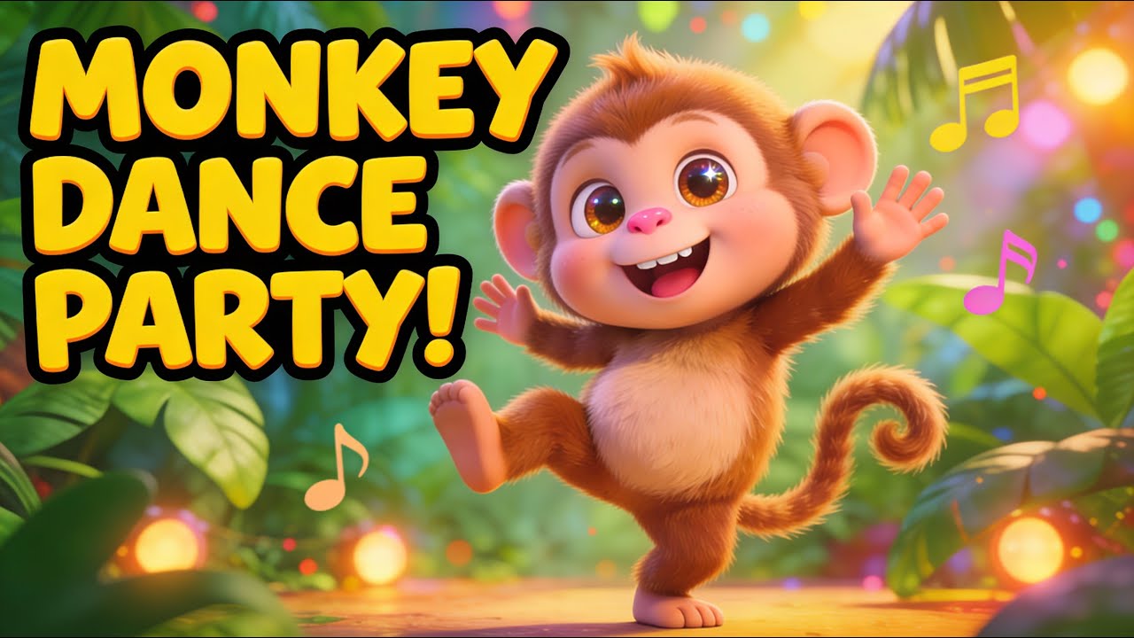 Dance Dance Monkey Song 🐒 | 3D Kids Cartoon | Vikuku TV
